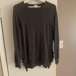Charcoal grey Anthropologie sweater